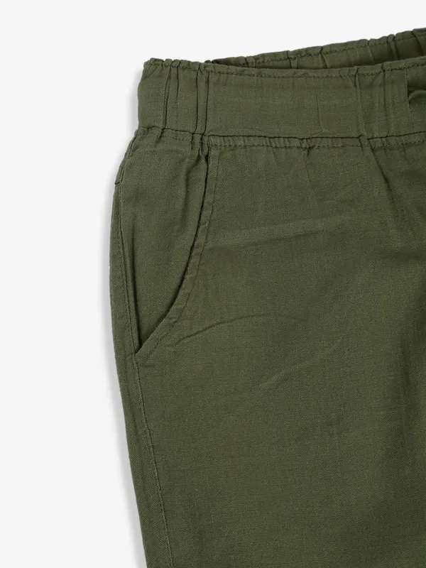 Global Republic plain cotton olive lower pant