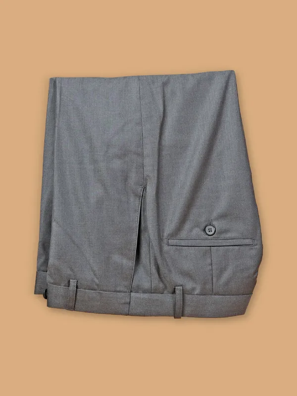 Plain grey terry rayon coat suit