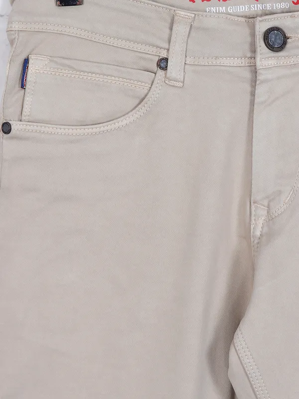 Poison beige slim fit jeans