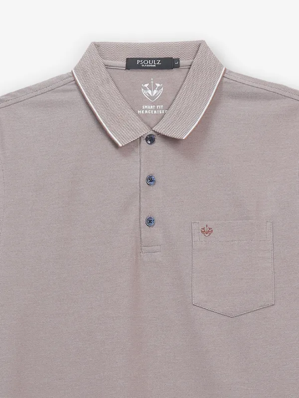 PSOULZ light brown cotton t-shirt