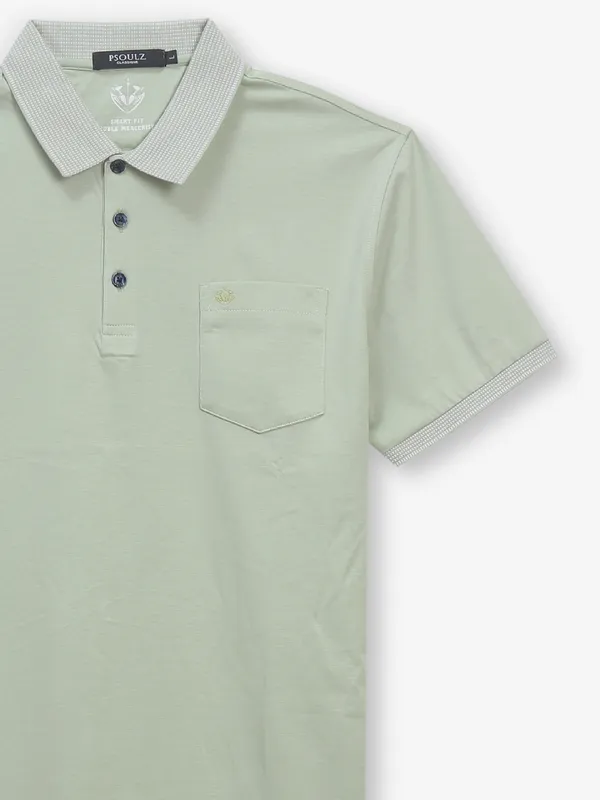 PSOULZ pista green cotton t-shirt