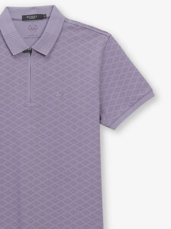 PSOULZ purple cotton t-shirt