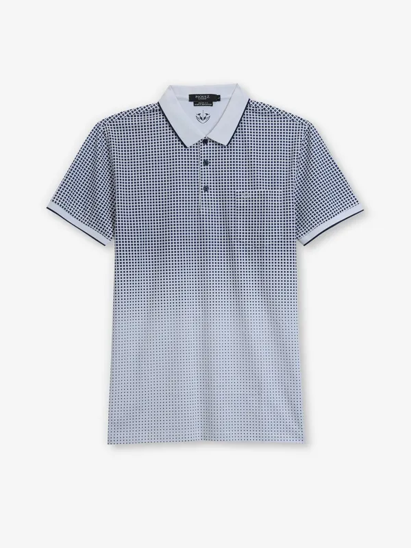 PSOULZ white and navy printed t-shirt