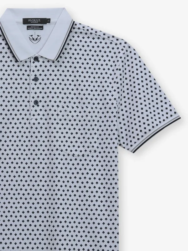 PSOULZ white printed casual t-shirt