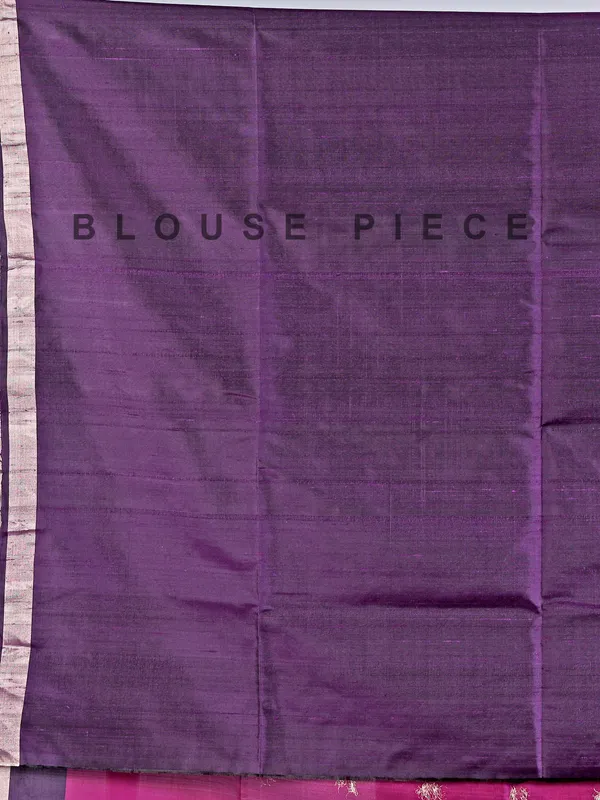 Purple banglori silk saree with zari work