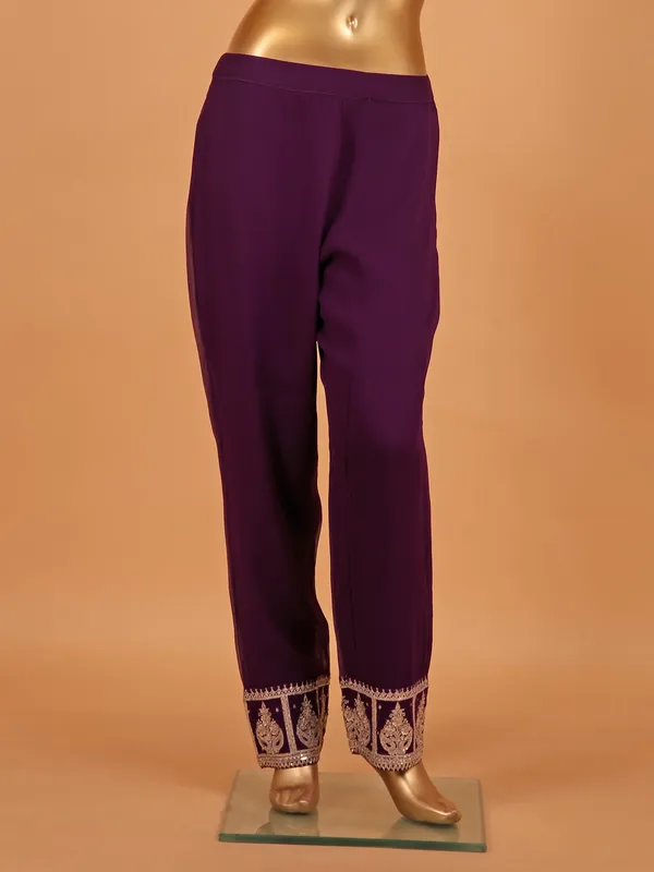 Purple georgette salwar suit for women