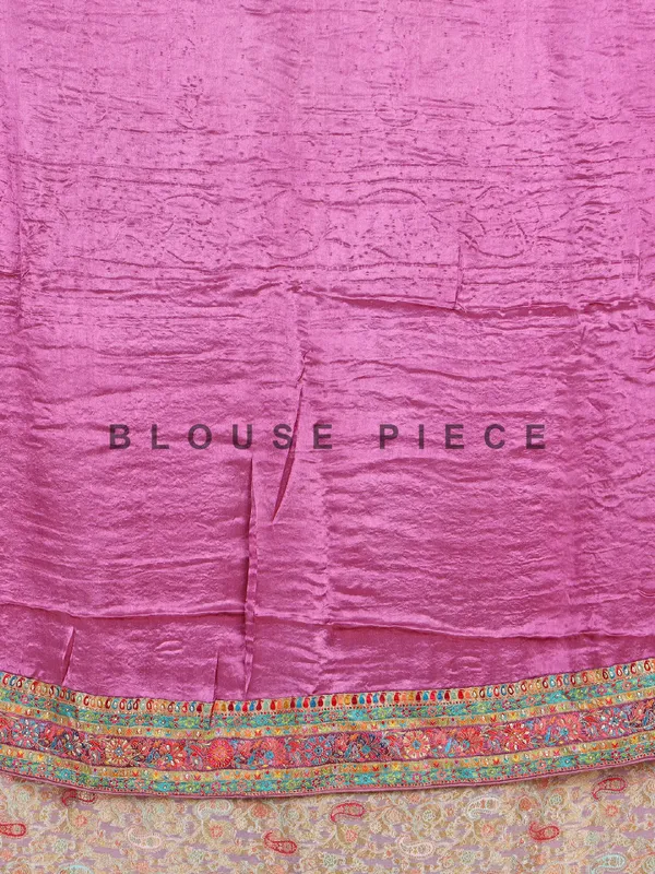 Purple masru silk wedding wear saree