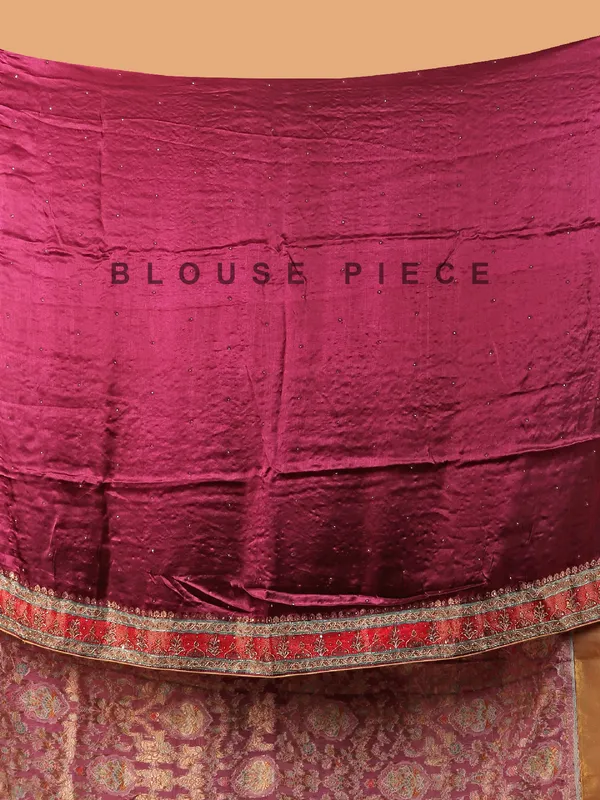 Purple modal silk saree for wedding