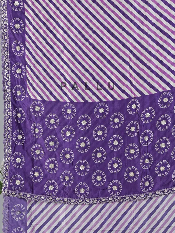 Purple patola silk festival wear saree