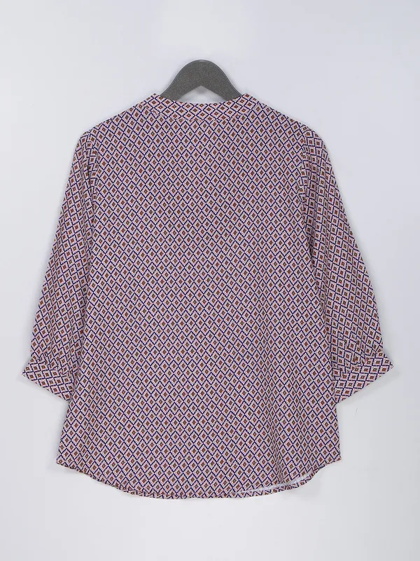 Purple rayon cotton top