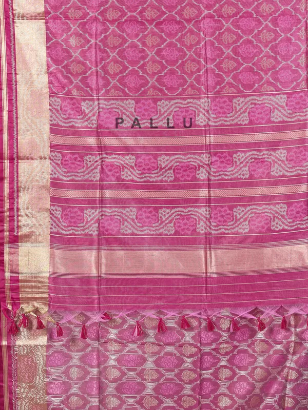 Purple semi cotton silk saree for festive