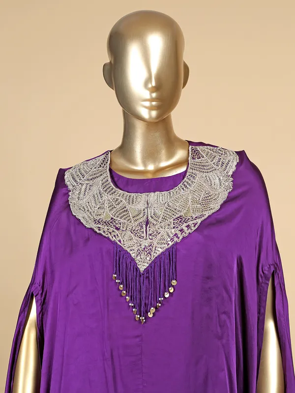 Purple silk designer lehenga suit
