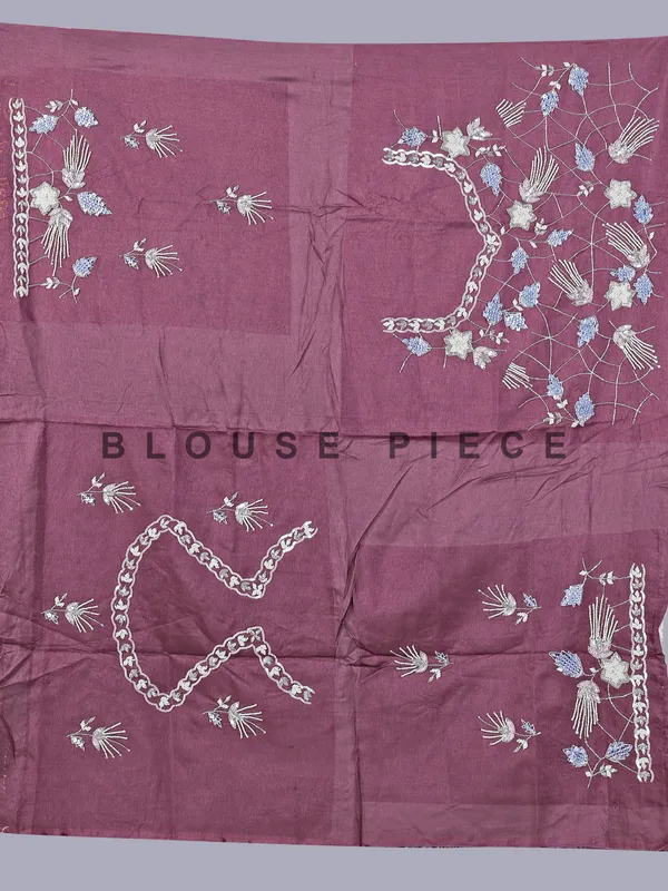 Purple silk lehenga choli with cutdana and sequins work
