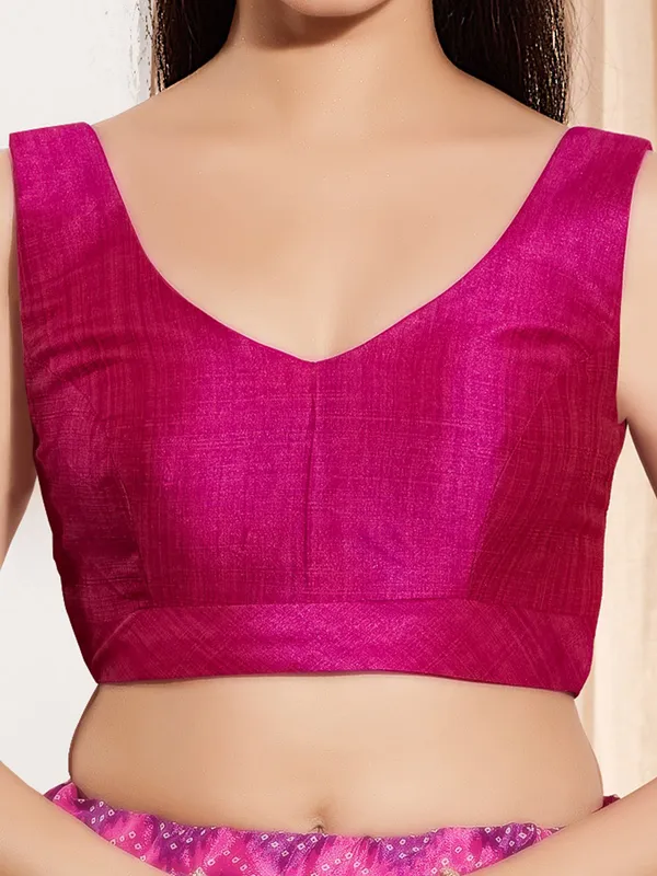 Purple silk ready made blouse for women