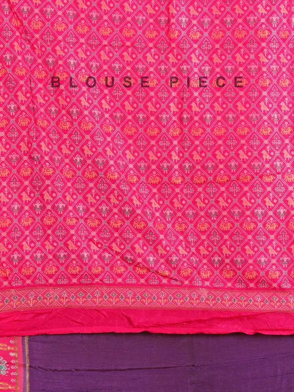 Purple silk wedding saree for women