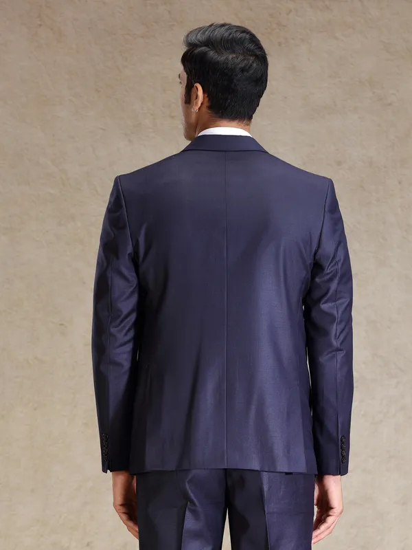 Purple terry rayon blazer for special events