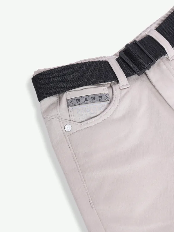 RAGS beige solid jeans