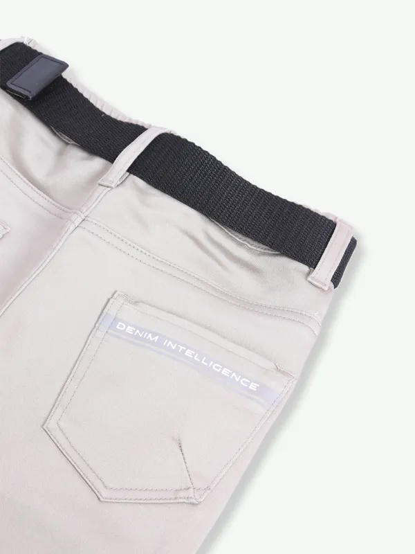 RAGS beige solid jeans