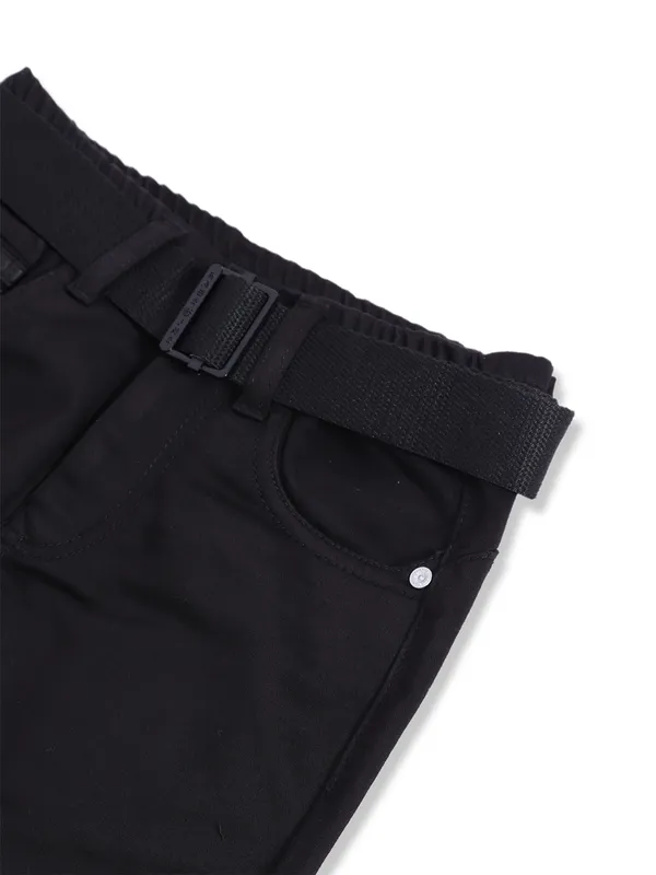 RAGS black solid jeans