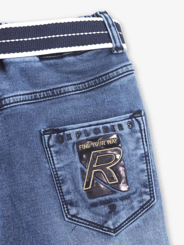 RAGS light blue washed ripped jeans