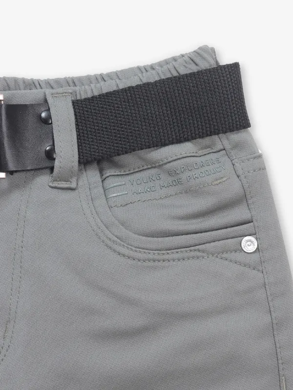 RAGS solid grey denim jeans for boys