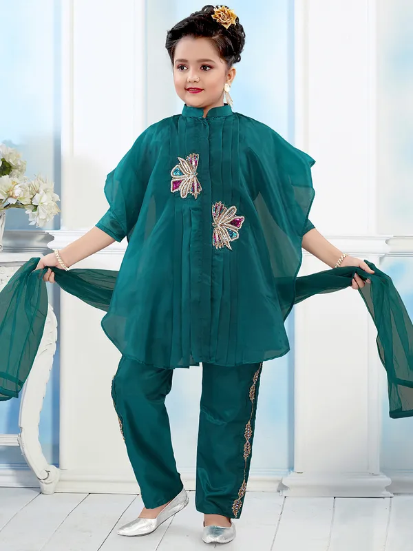 Rama blue georgette pakistani salwar suit