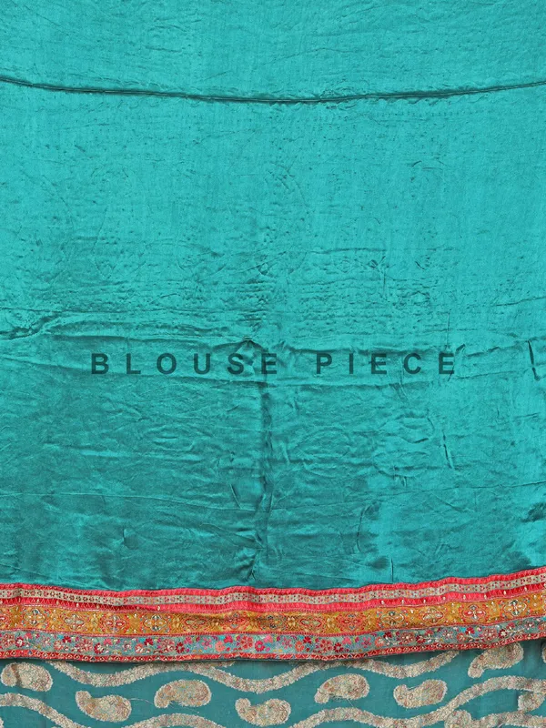 Rama green wedding wear masru silk saree