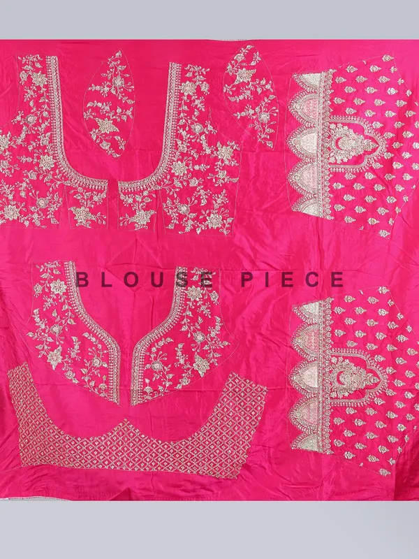 Rani pink raw silk bridal lehenga choli