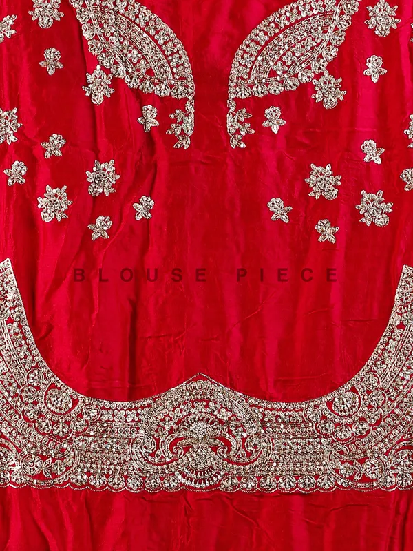 Rani raw silk bridal lehenga choli