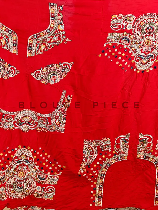 Raw silk unstitched lehenga choli in maroon