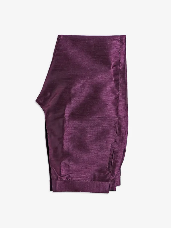 Raw silk wine indowestern