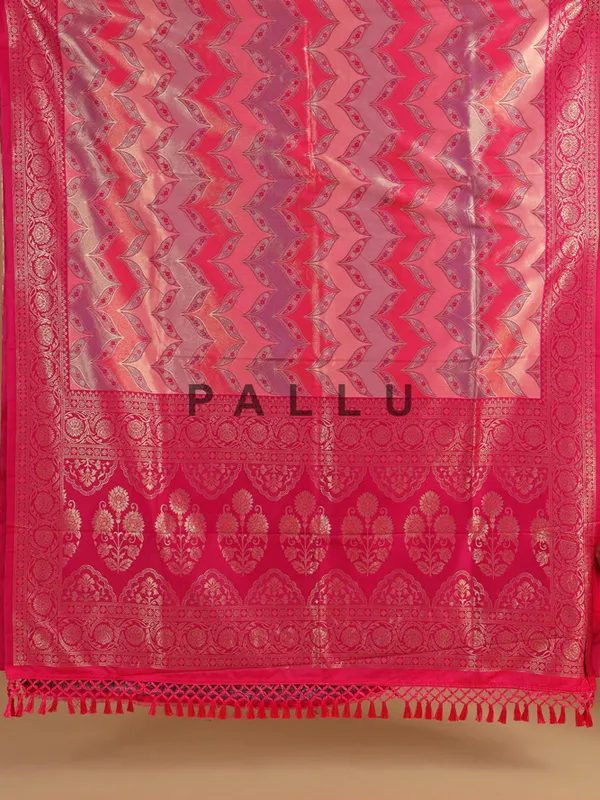 Red radiating silk wedding wear saree