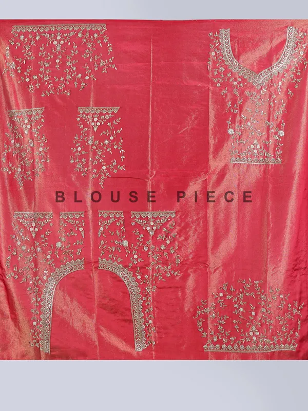 Red silk mirror and zardosi bridal lehenga choli