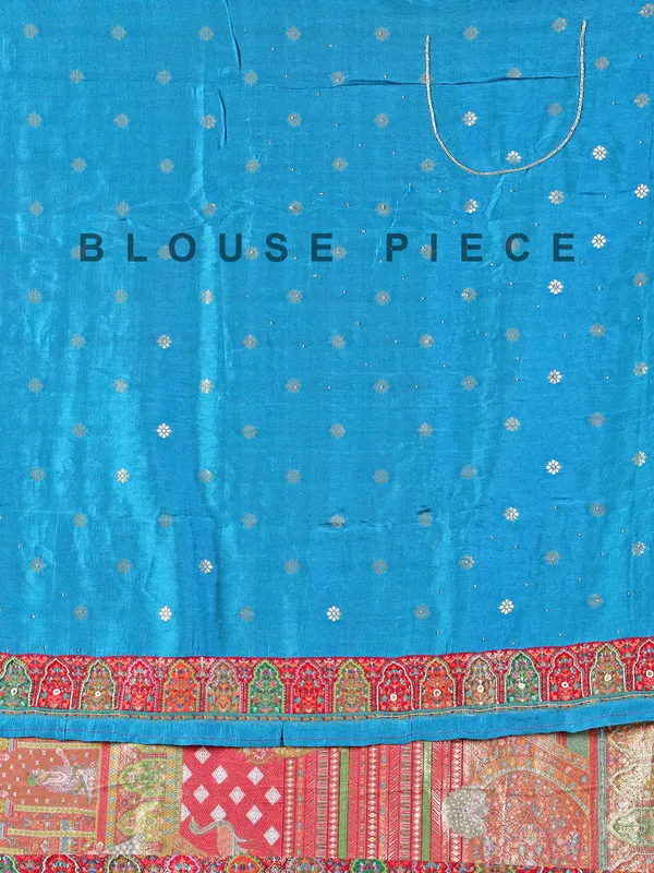Red silk saree with zari work for wedding wear
