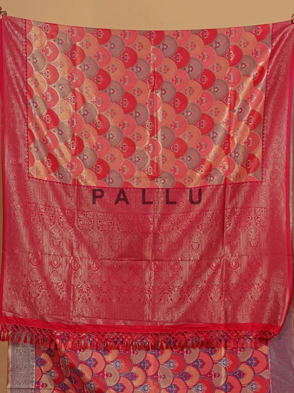 Red stunning wedding wear silk saree