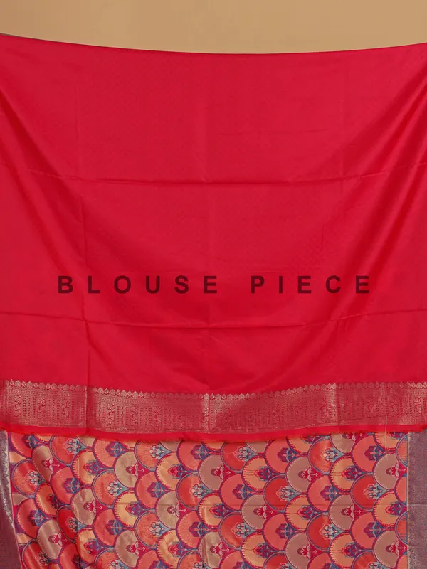 Red stunning wedding wear silk saree