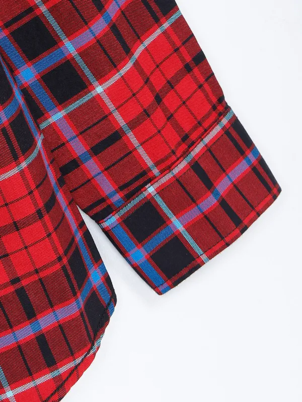 Relay red checks shirt