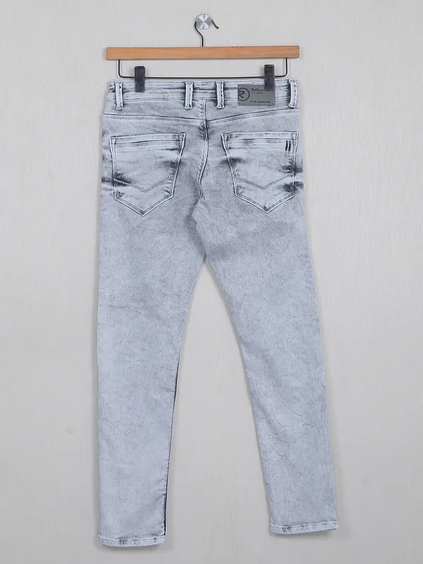 Rex Straut light grey denim washed jeans