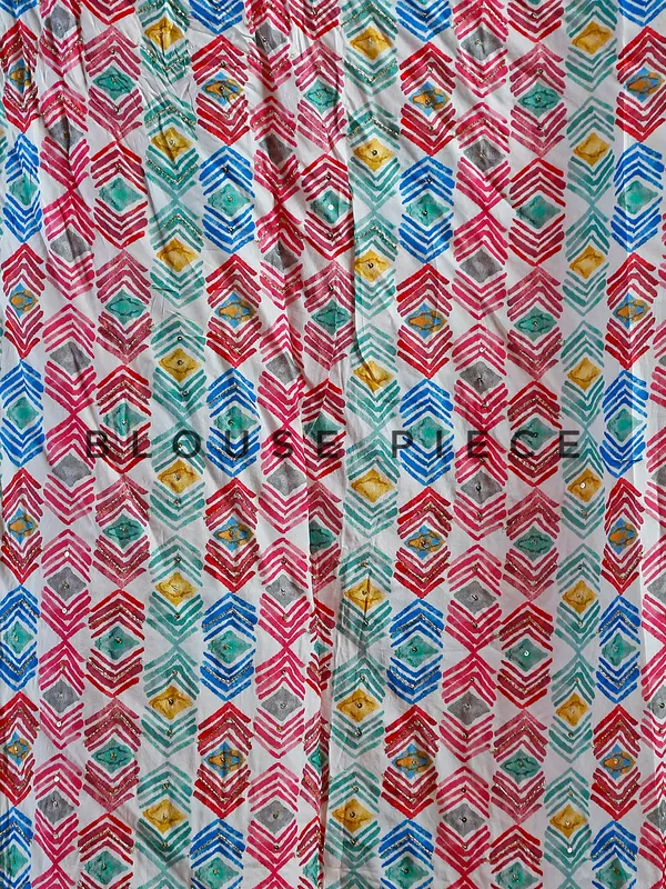 Rich multi color silk lehenga choli in printed