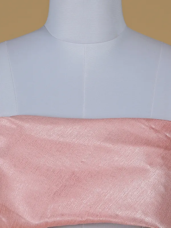 Rich raw silk peach lehenga choli