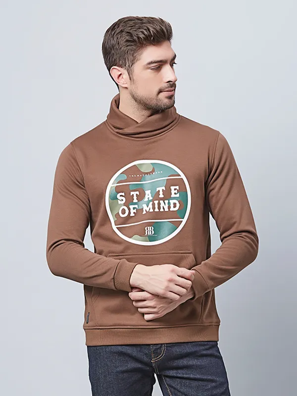 River Blue brown cotton t shirt