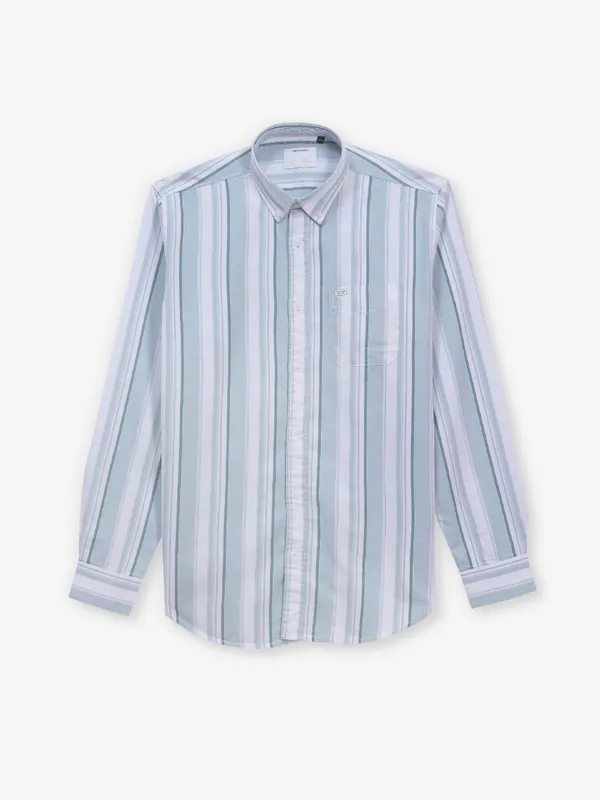 RIVER BLUE cotton mint green with stripe