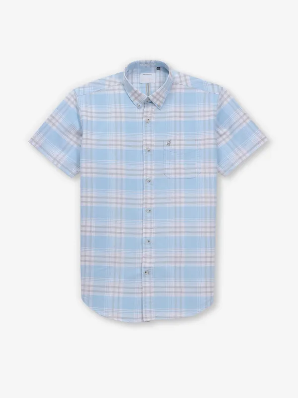 RIVER BLUE cotton sky blue shirt