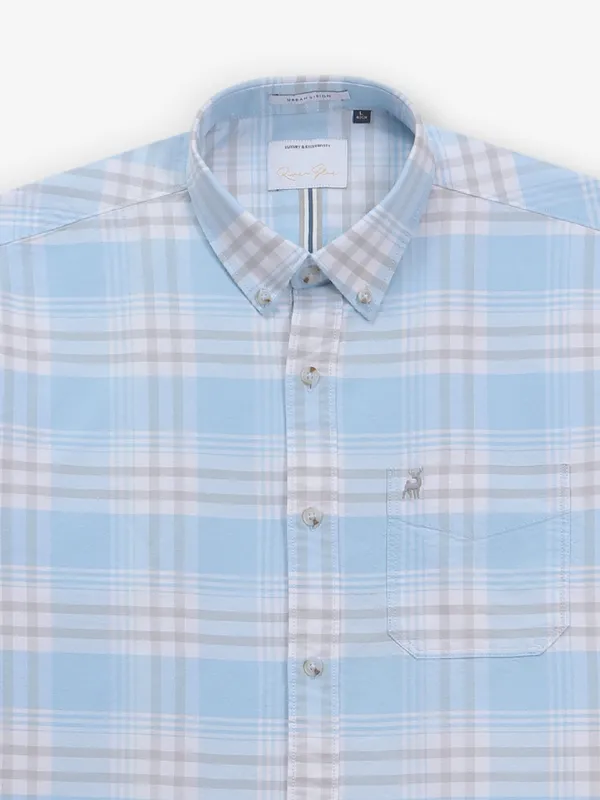 RIVER BLUE cotton sky blue shirt
