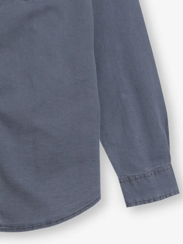 RIVER BLUE grey denim casual shirt