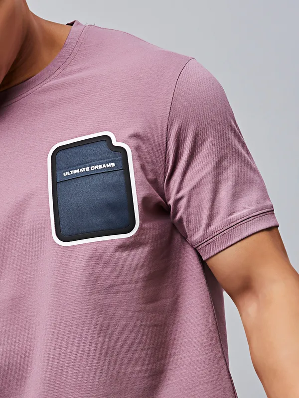 RIVER BLUE light purple cotton t-shirt
