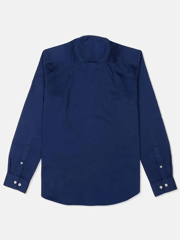 River Blue mens navy solid shirt