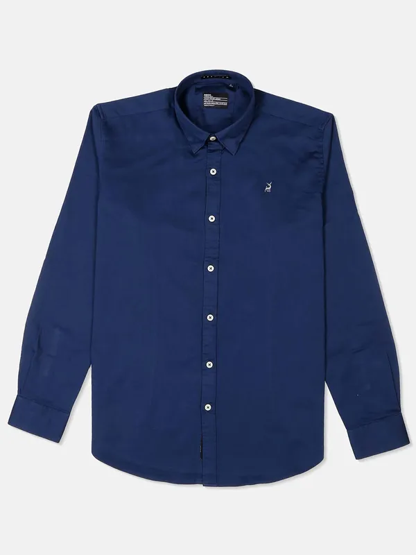 River Blue mens navy solid shirt