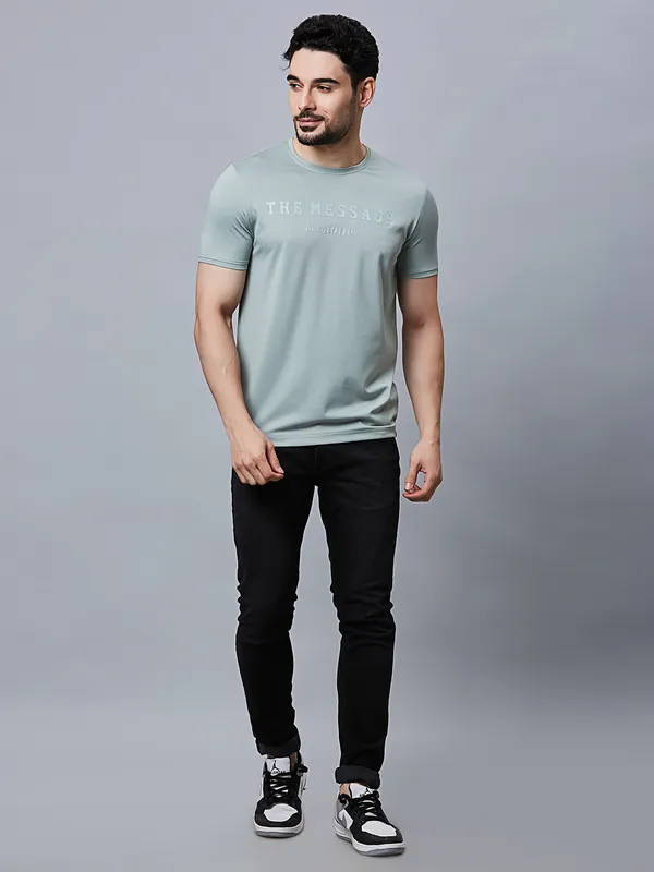 River Blue mint green cotton t-shirt