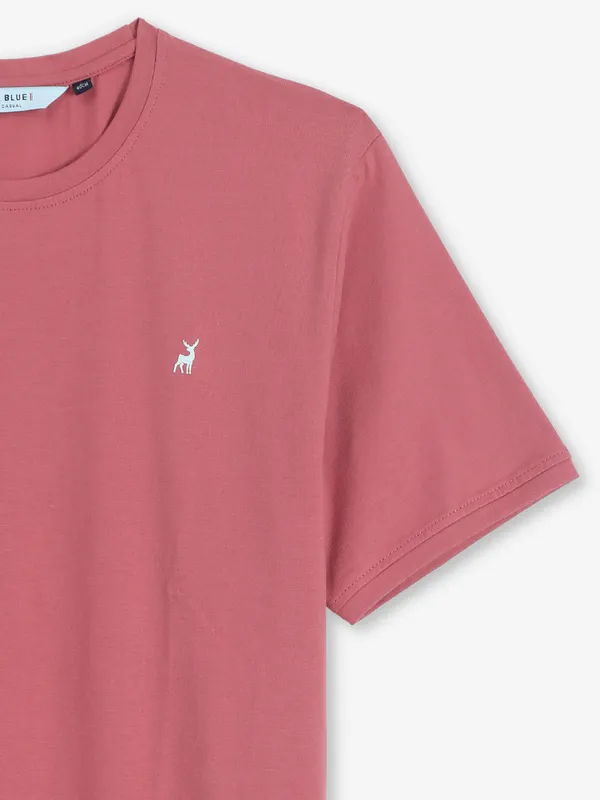 RIVER BLUE peach palin cotton t-shirt